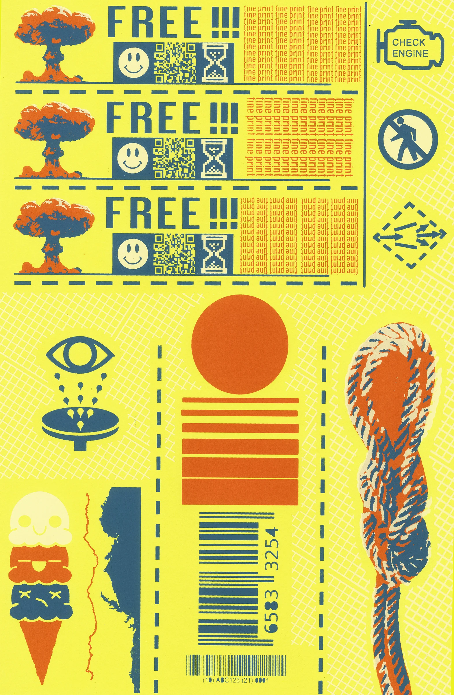 Coupon Sheet 2017 screen print
