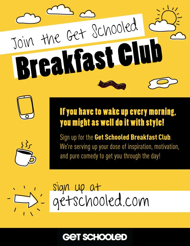 flyer design for Get Schooled (Seattle based non-profit)
