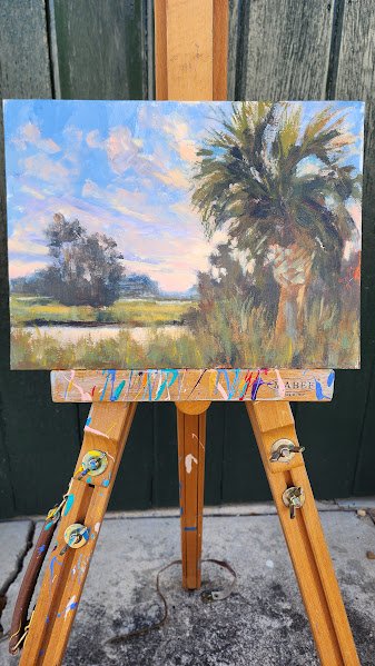 Palmetto state of mind on easel from distance.jpg