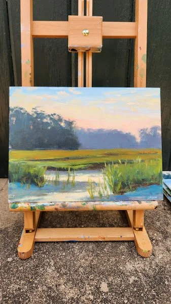 peaceful across the marsh on the easel.jpg