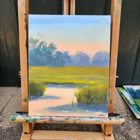 Marsh Calm on the easel.jpg