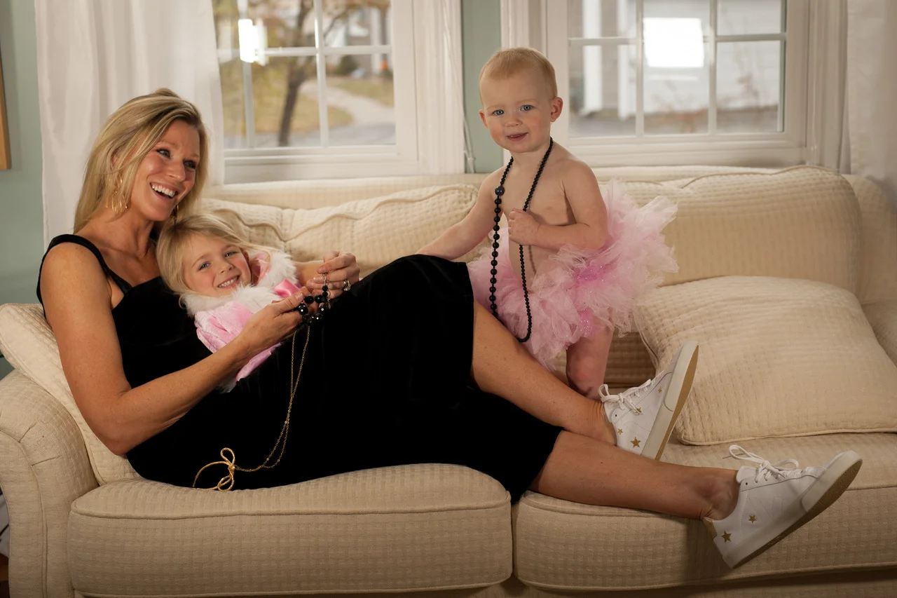 Me with my little assistants, Charlotte & Annika. Photo by Alyssa Fortin Photography
