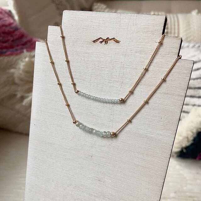 A calming, stress-relieving, quiet-your-mind type of stone.... I 💙 aquamarine. It&rsquo;s also a stone of courage. All of us need this right now!!! Personally, I need the courage to start home-schooling our girls &amp; getting my head out of this we
