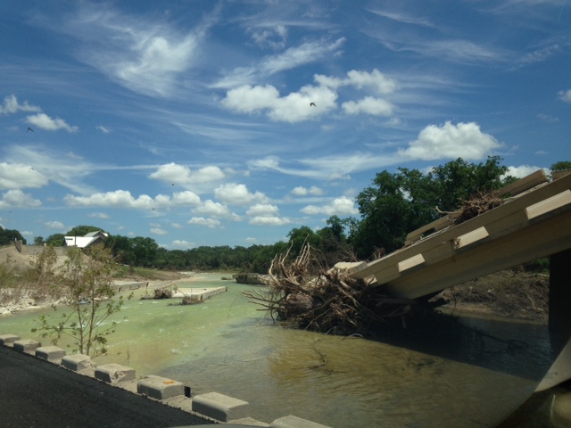 Blanco River Bridge Washout