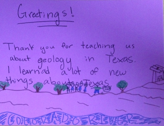  Thank you letter from student after the trip. 