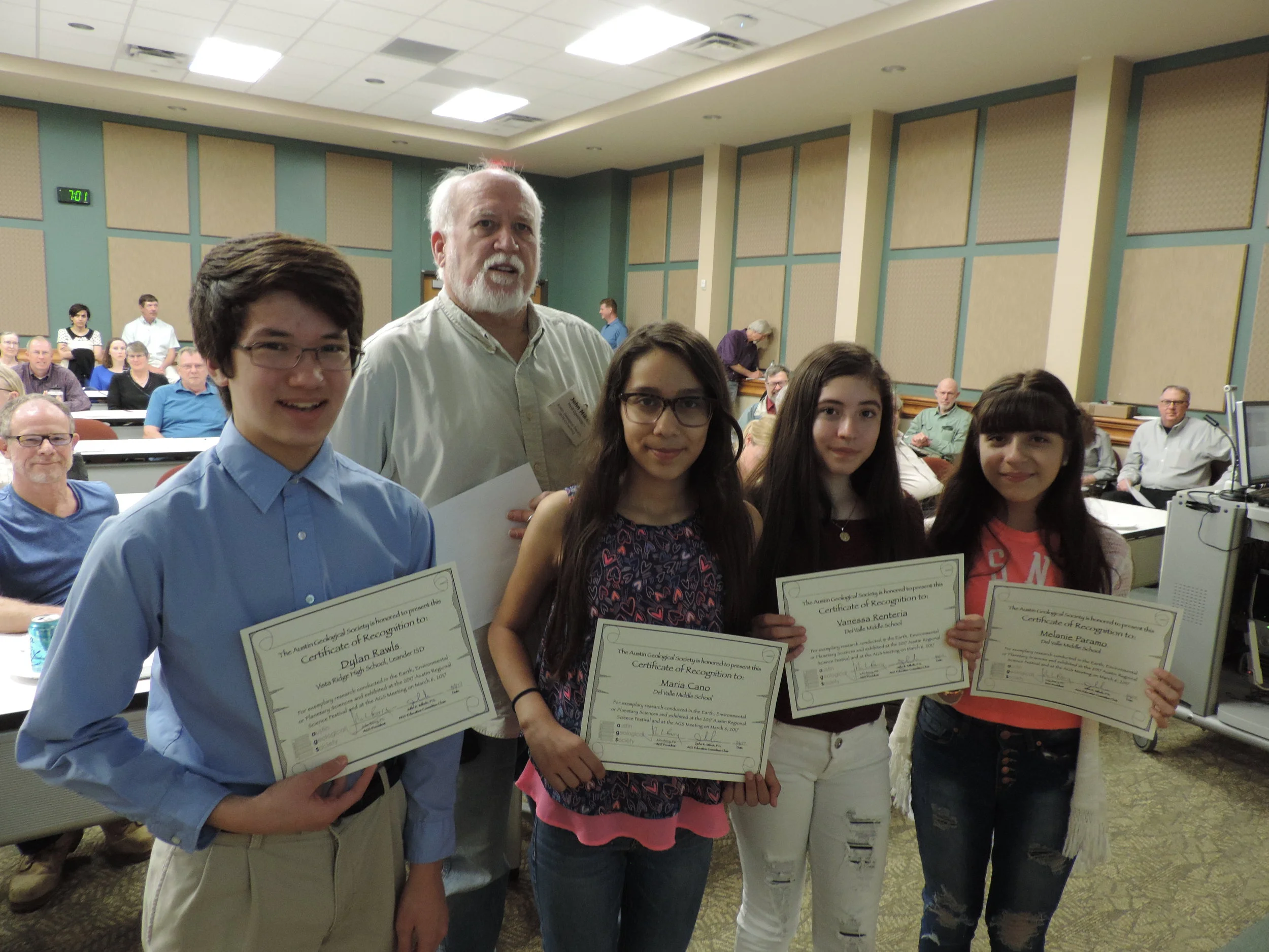 Science Fair earth science standouts. March 2017.