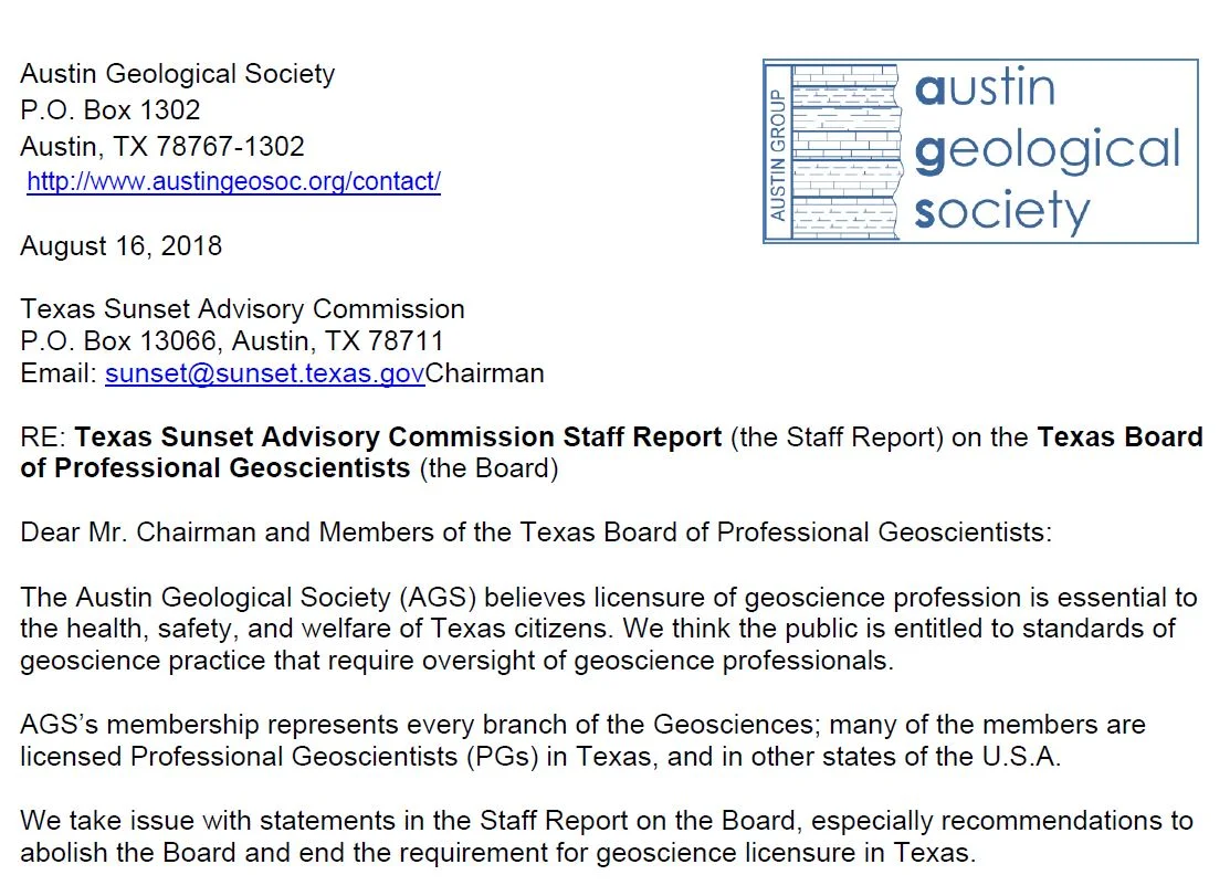   Click here for the entire letter  