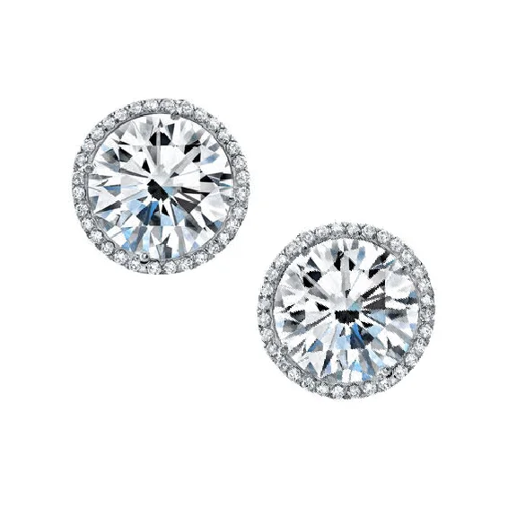 Diamond Halo Studs