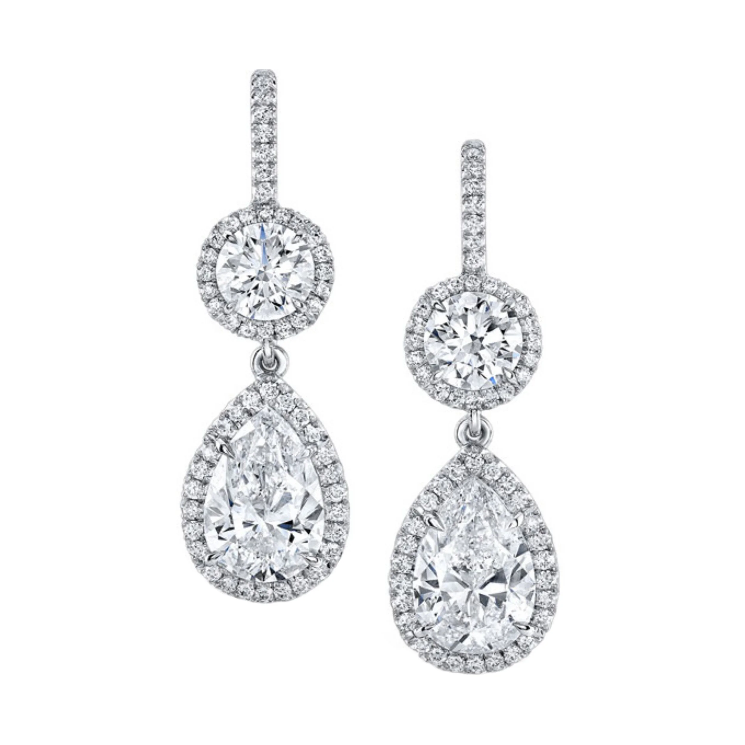 Drop Diamond Earrings