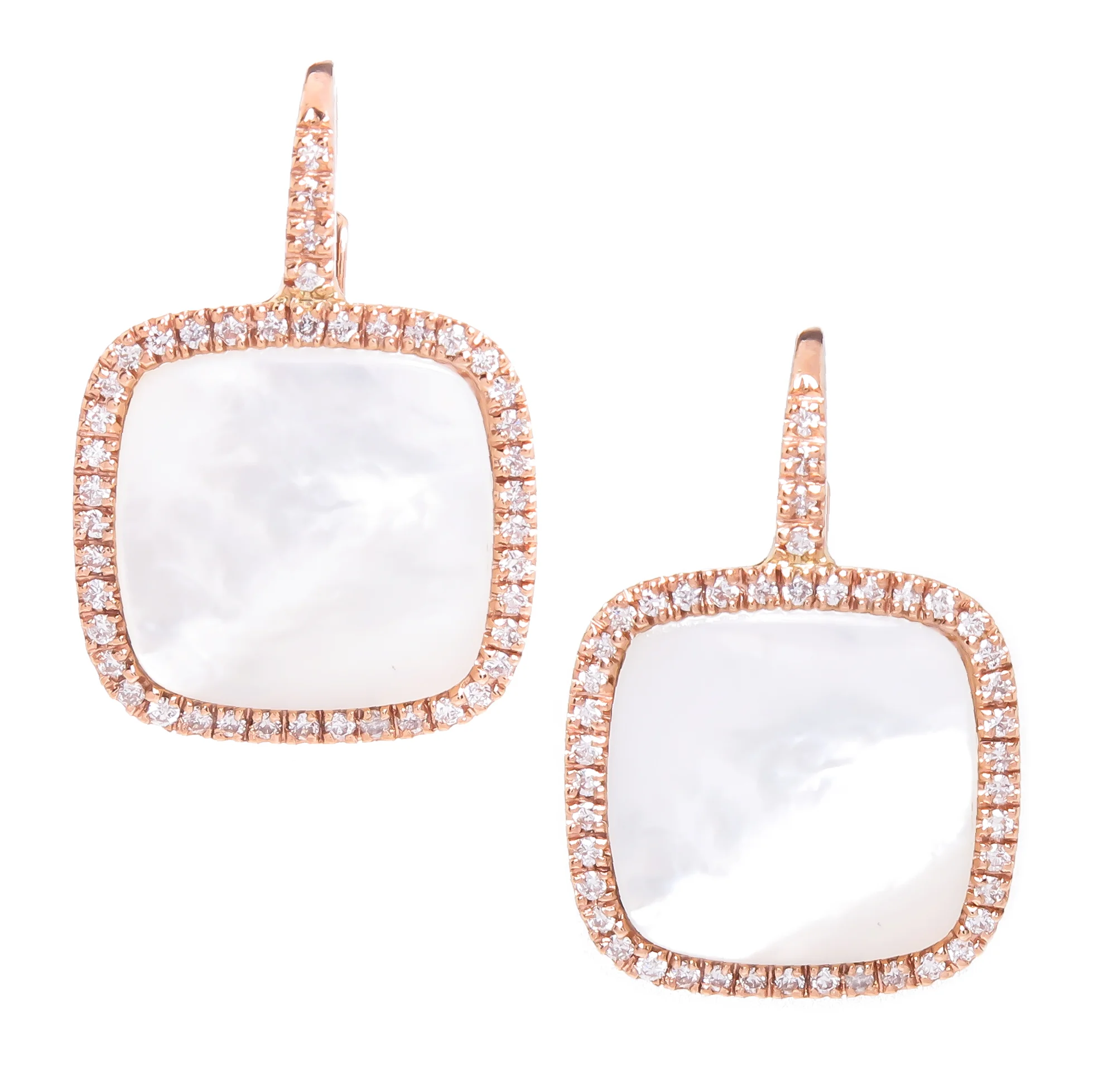 Mother of Pearl Cushion Earrings