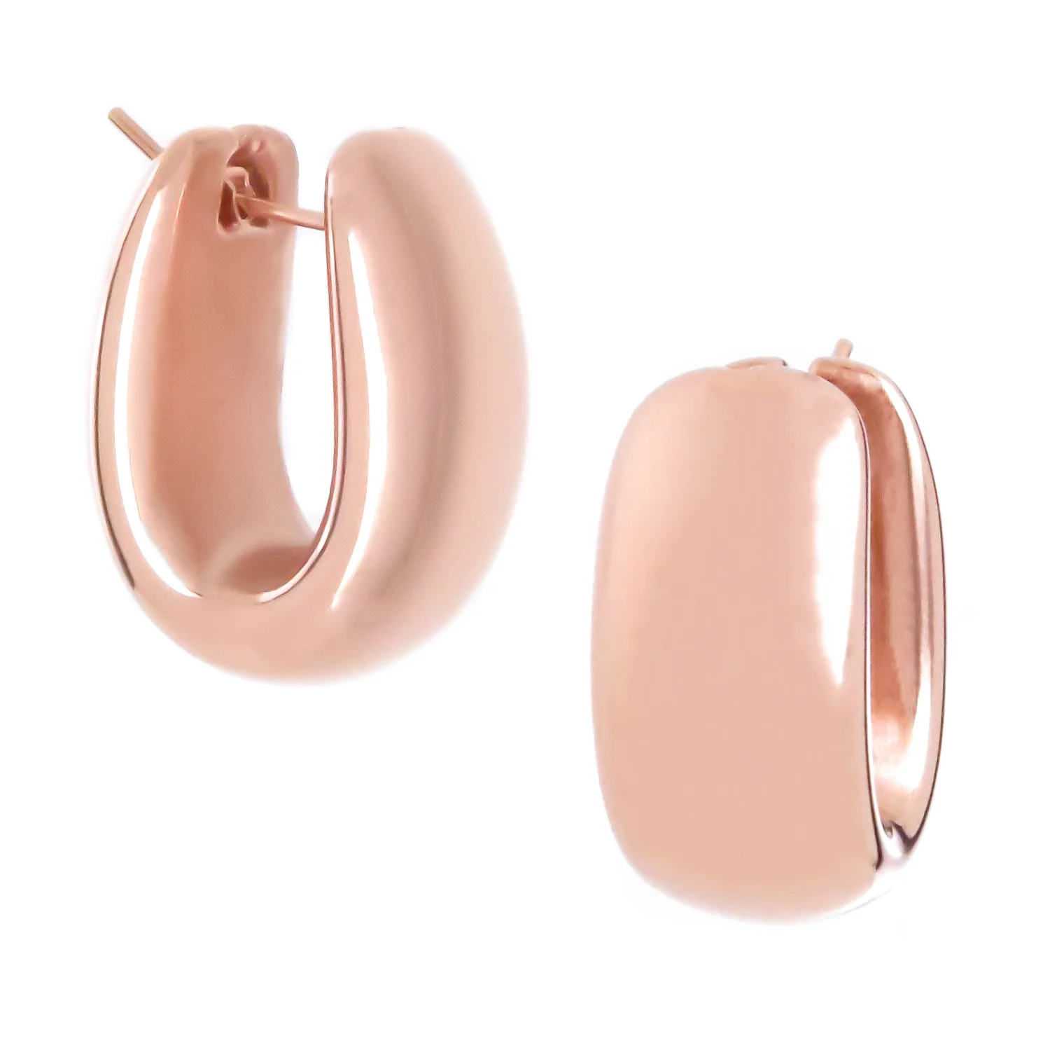 Rose Gold Hoop Earrings