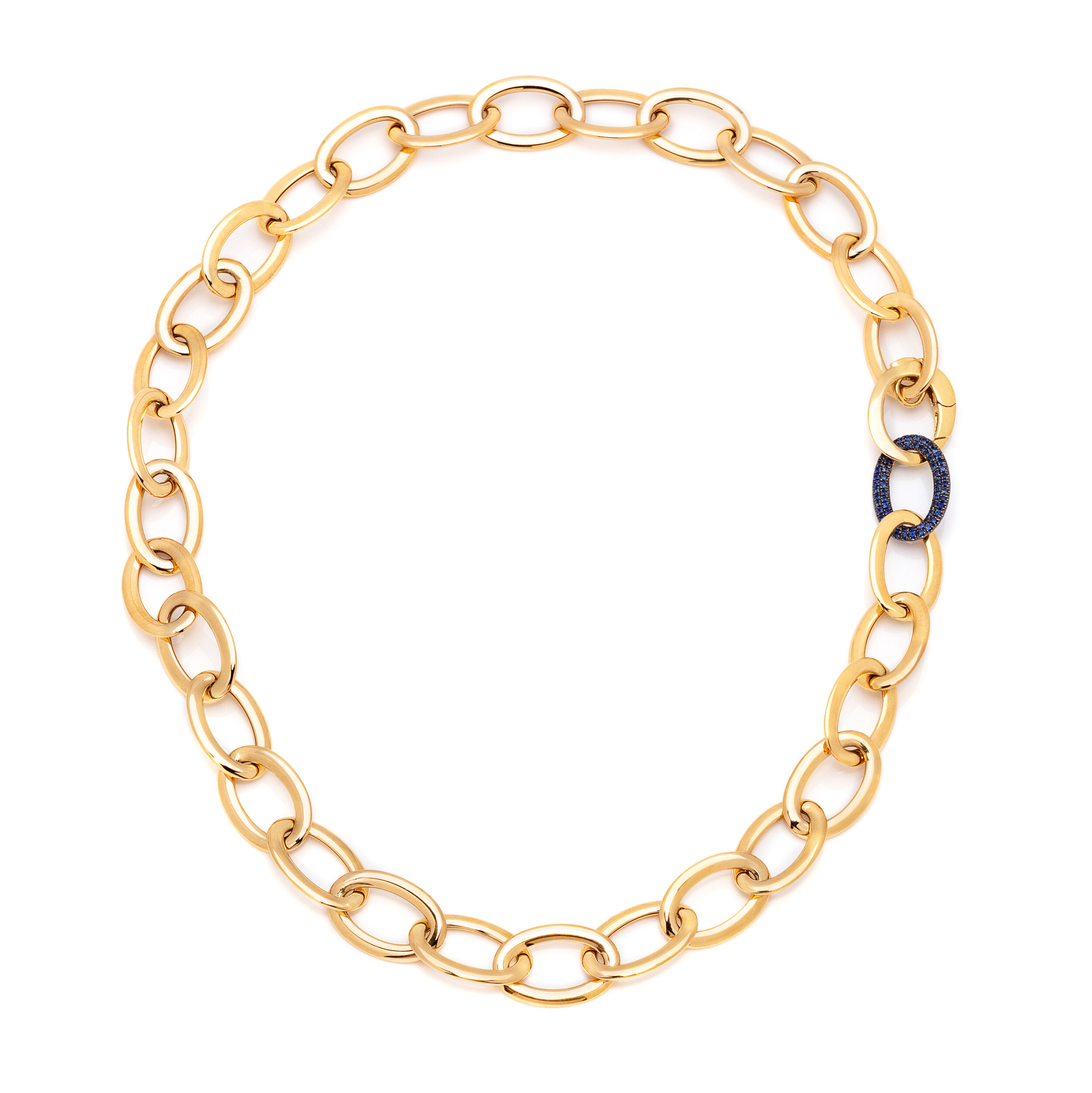 Sapphire Link Necklace