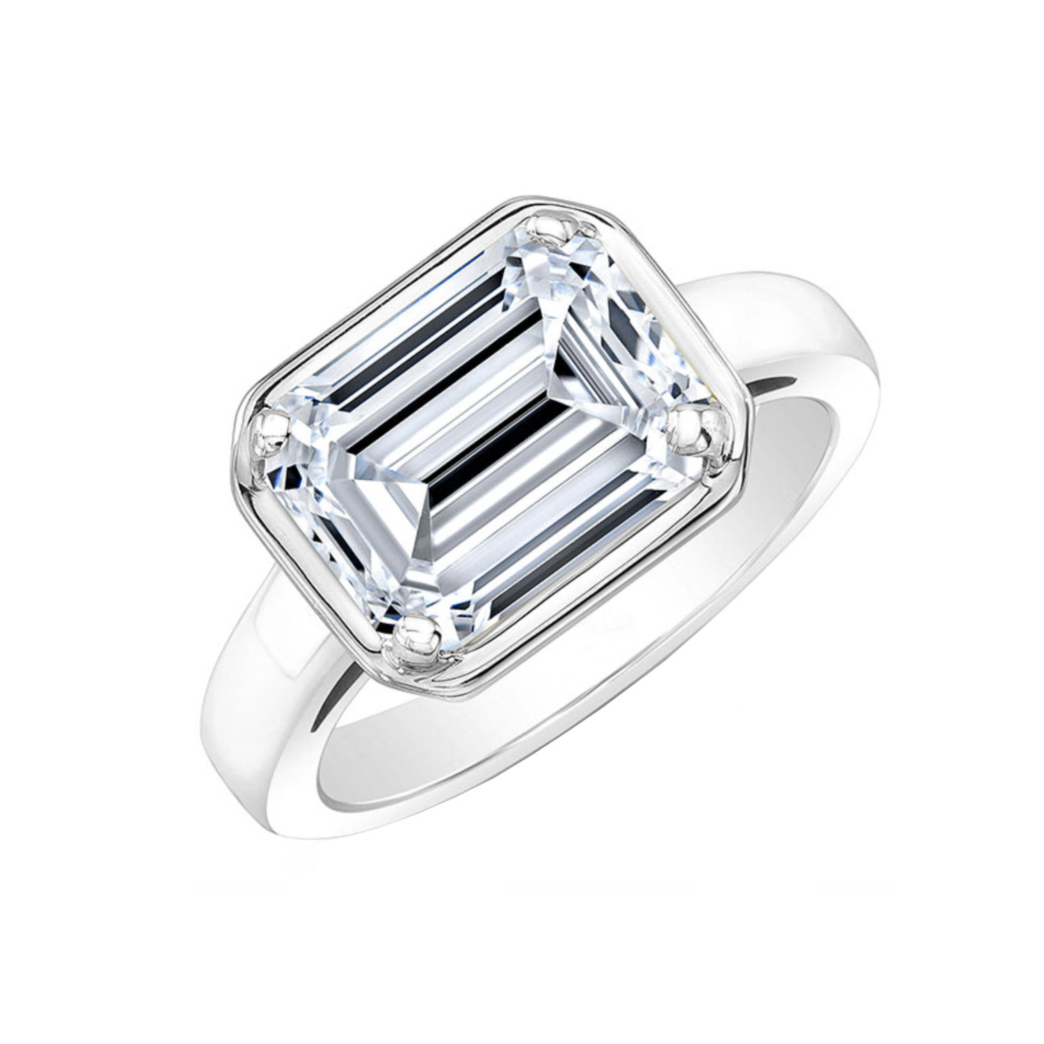 Horizontal Emerald Cut 