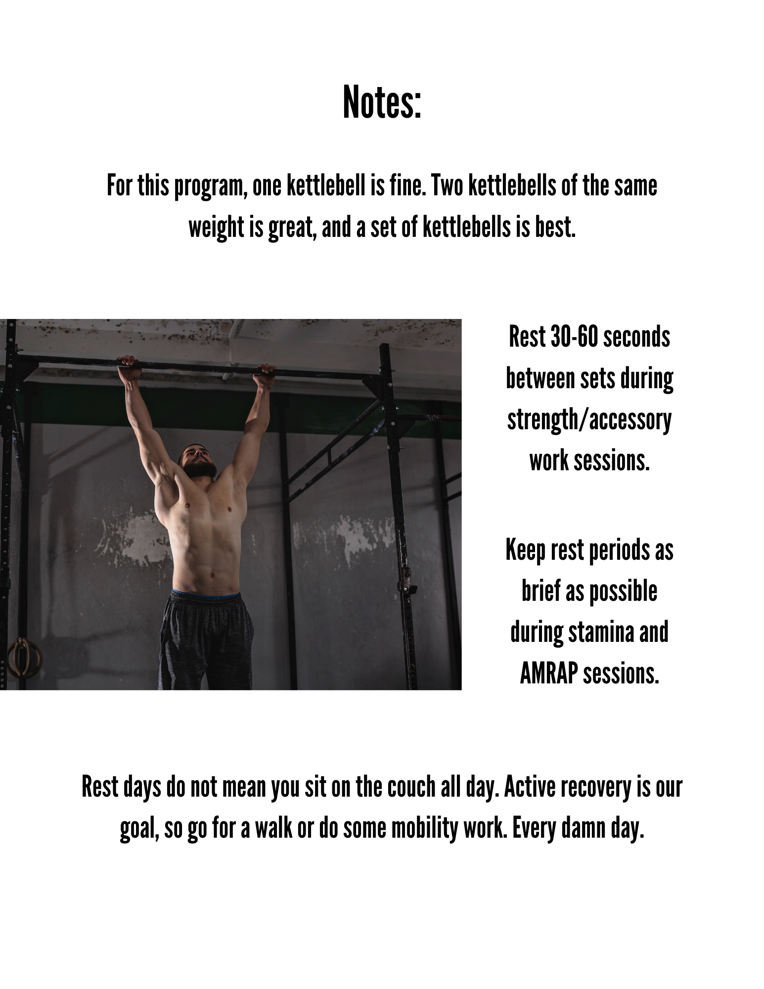 Kettlebell & Bodyweight 6Week Strength and Conditioning Program