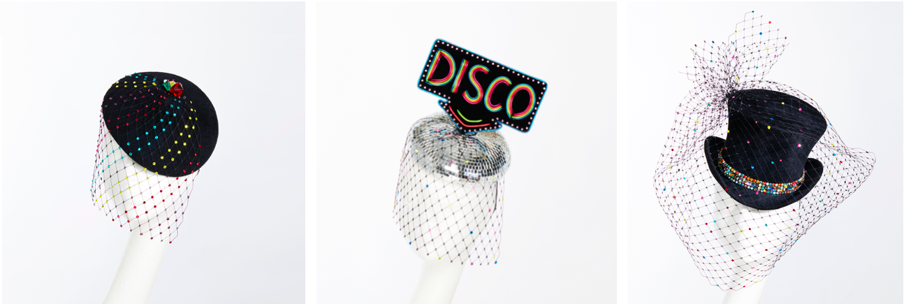 Victoria-grant-royal-ascot-hat-london-fascinator-party-costume-theme-red-carpet-neon
