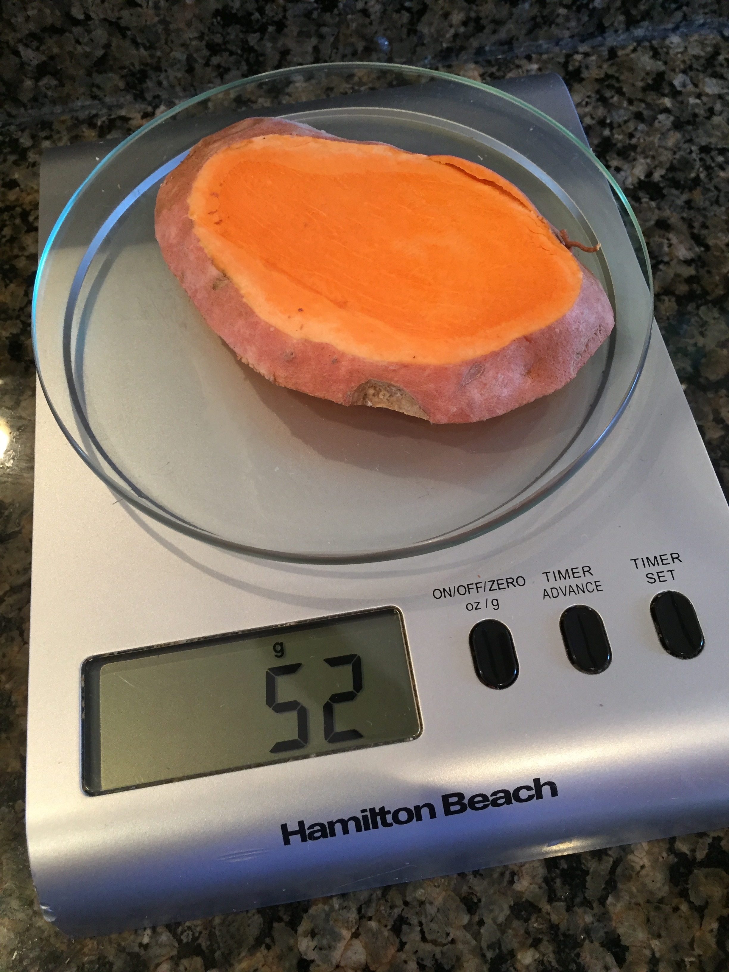 1/2 inch slice - 1.8 ounces or 52 grams