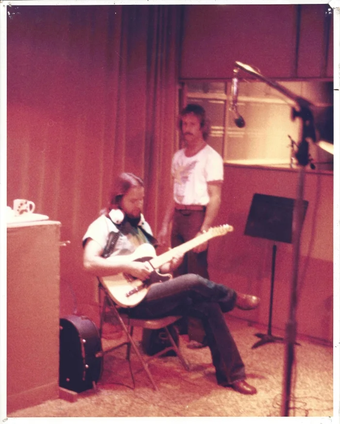 Chet & Michael J recording at Emerald City Studios 1981