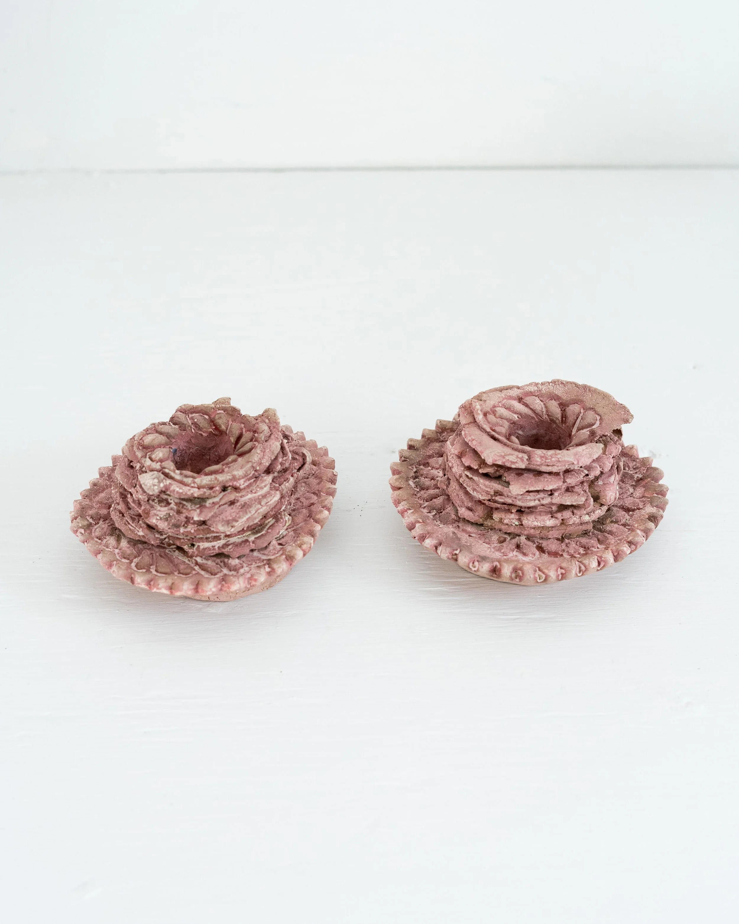   Pink Treat,  2025, stoneware, sand, oxides, LWH 4”x3.5”x2” 
