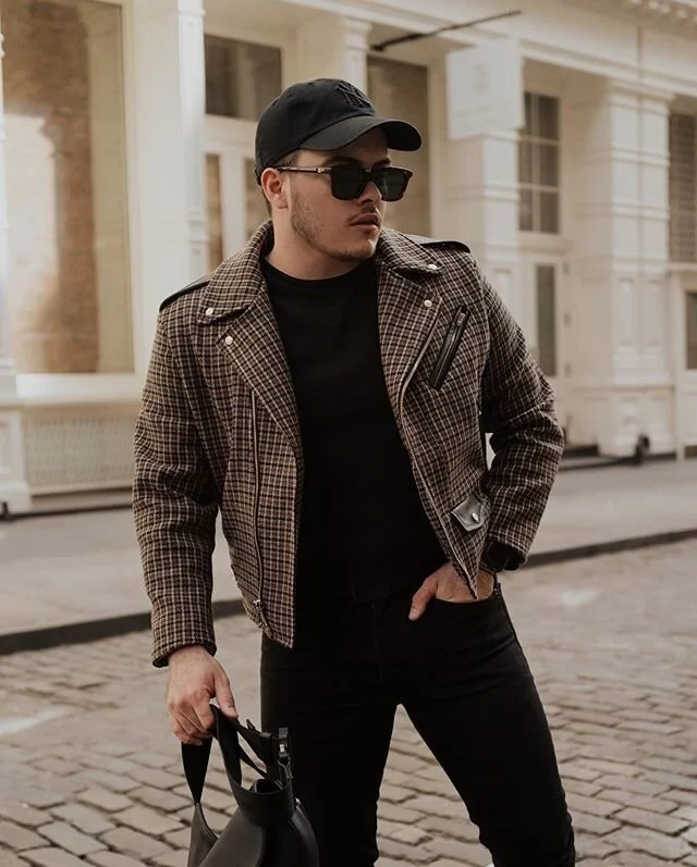 So happy with how this custom jacket for Gui turned out, it fit him like a glove. In the last picture you can see what the coat looked like originally before I completely took it apart seam by seam and recut it into this shape and added the 7 pockets