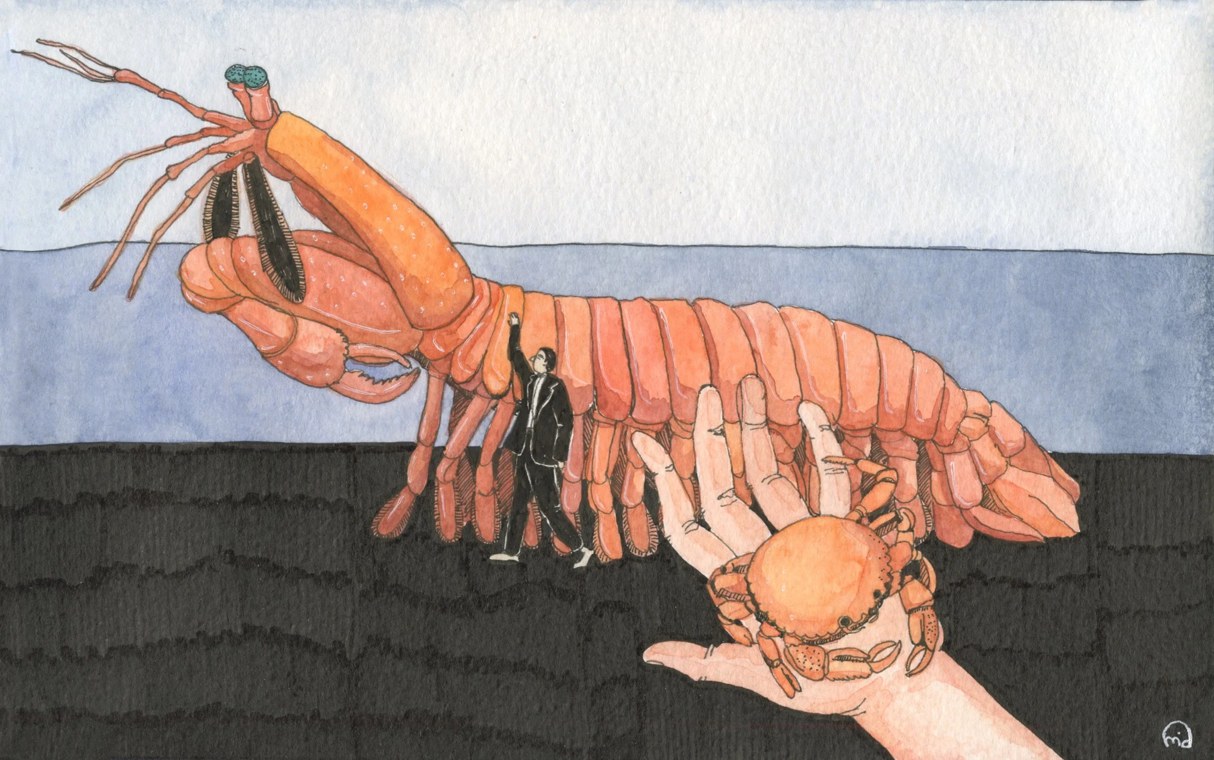 In my dream I was asked to pick a small shellfish or a large shellfish