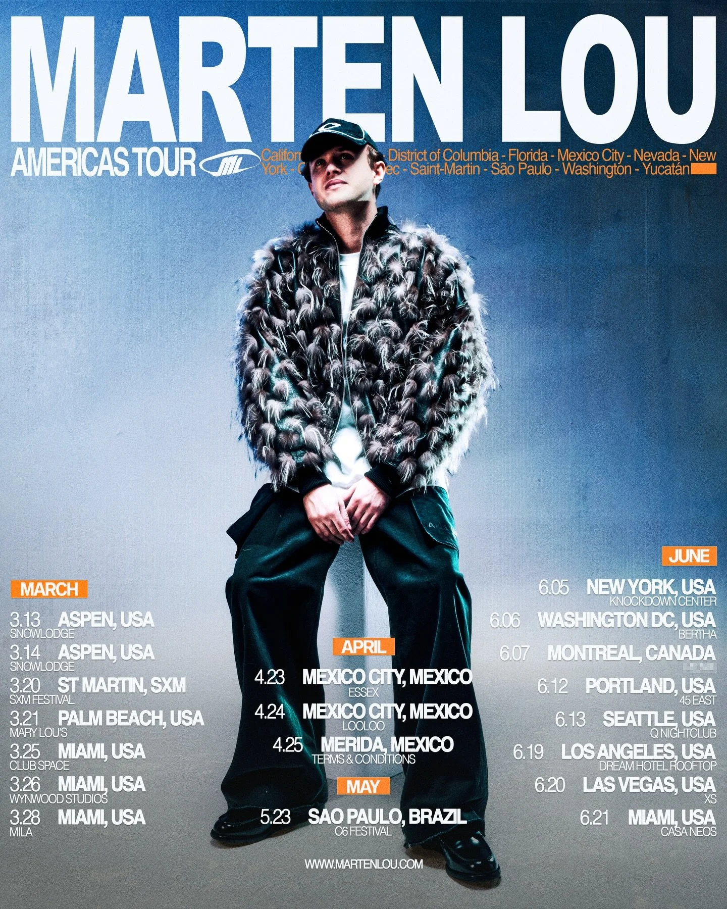 AMERICAS TOUR 🇺🇸🇲🇽🇧🇷

Really excited to announce my next Americas tour - hitting some incredible places!
Can&rsquo;t wait to see you all on the dancefloor.

Tickets for the June dates go on sale this Thursday. 
Pre-sale sign-up is live now! 

S