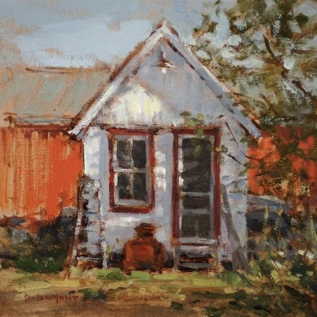  "Old Barbershop" oil, 8" x 10" Sold 