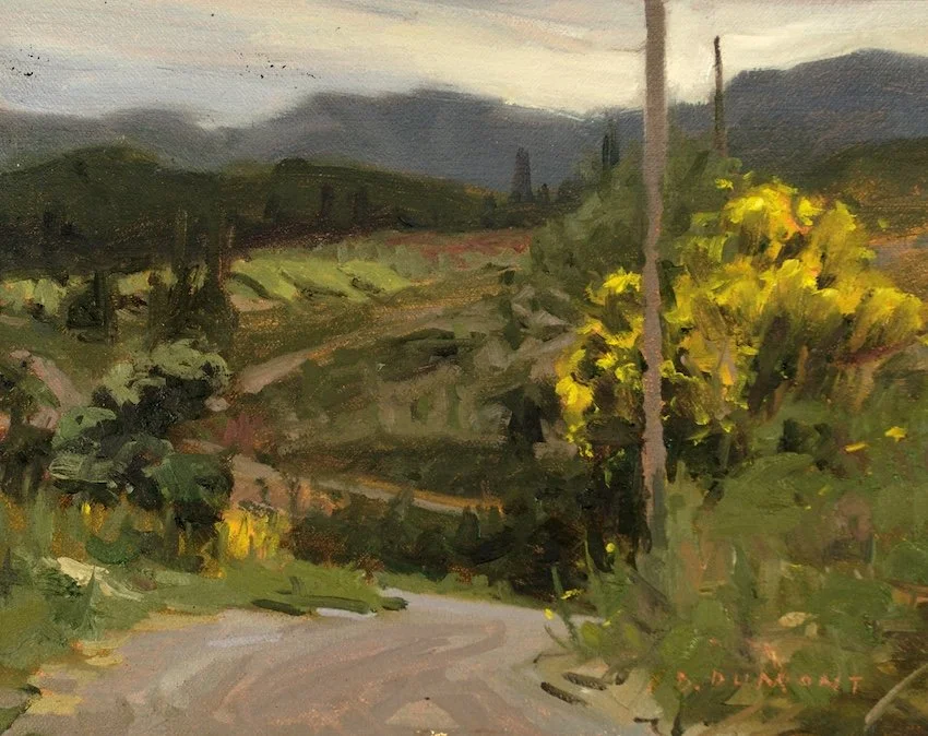  Overcast Day in the Vaucluse, Oil, 8 × 10”. Sold 