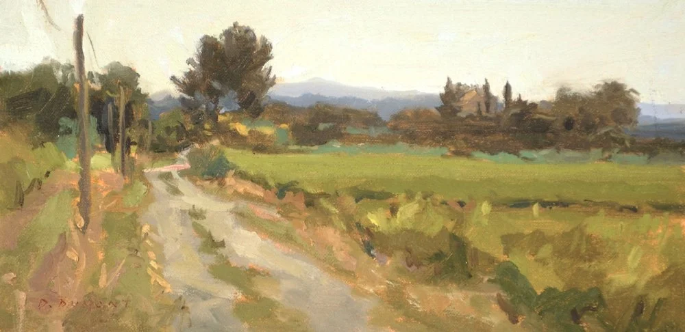  Vaucluse Field, Oil, 6 × 12” 
