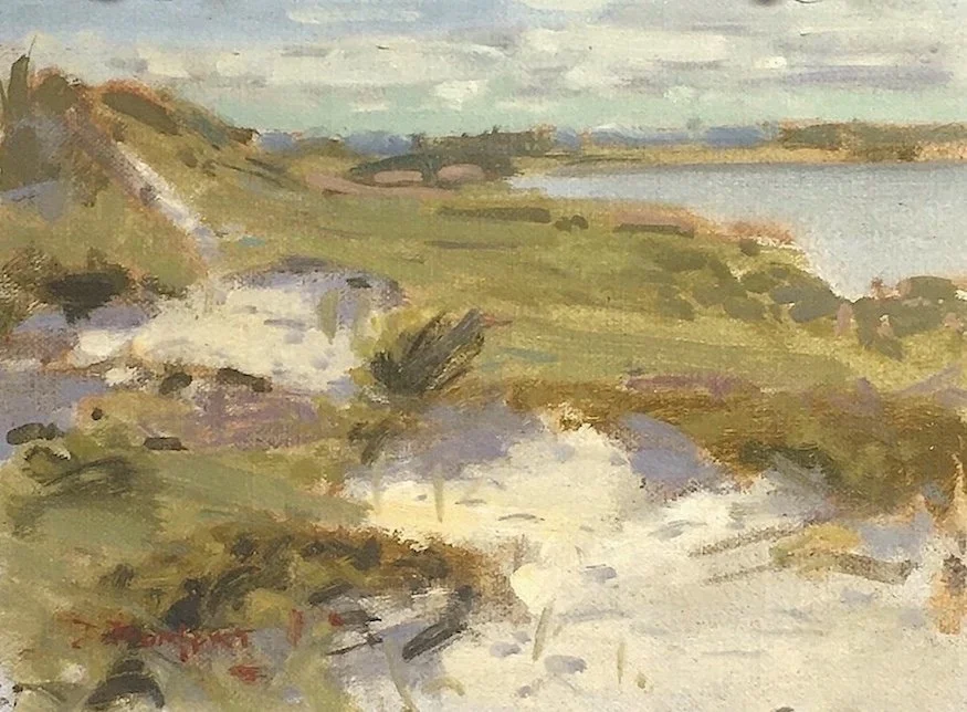  Southampton Dunes, oil, 6 × 8” 