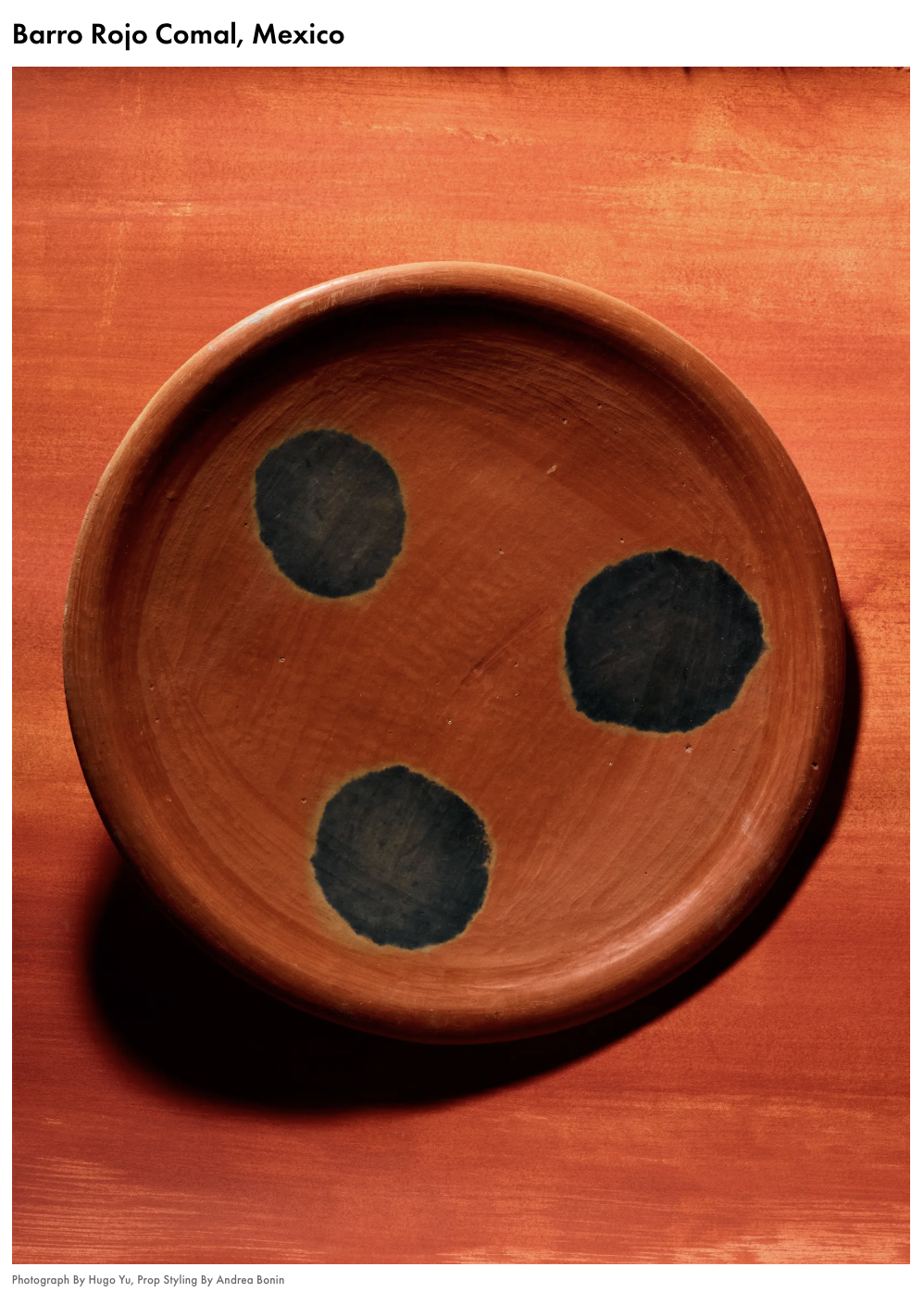 Poctli in bon appetit’s “Ceramic Cookware From Around the World”