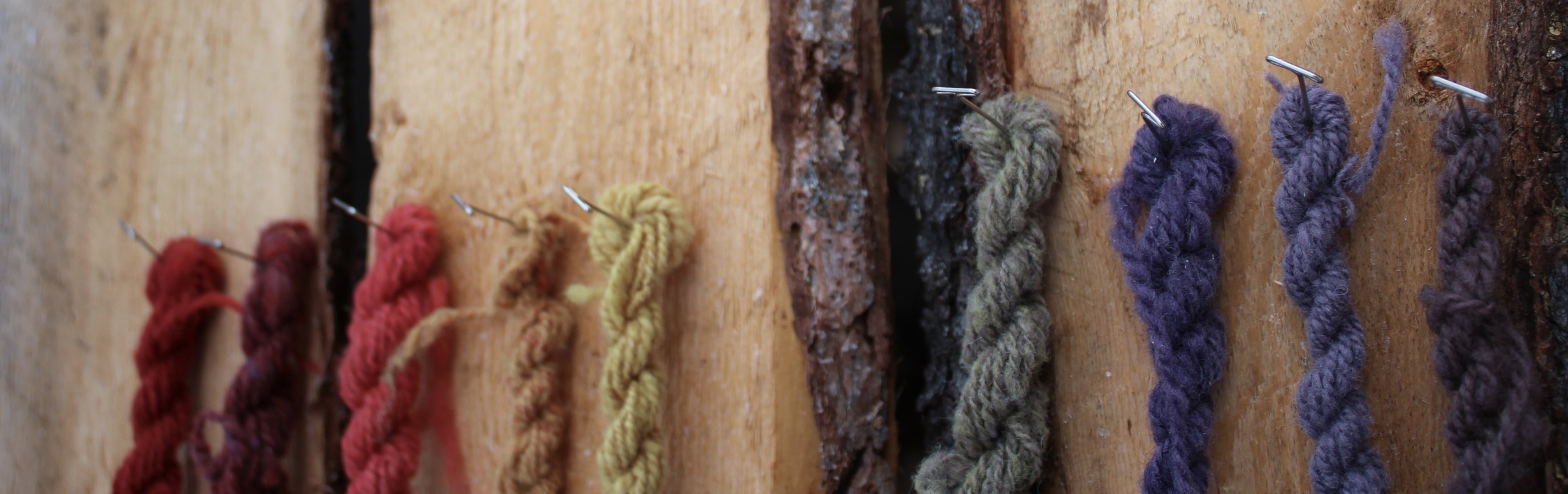 Hand spun sample runs.