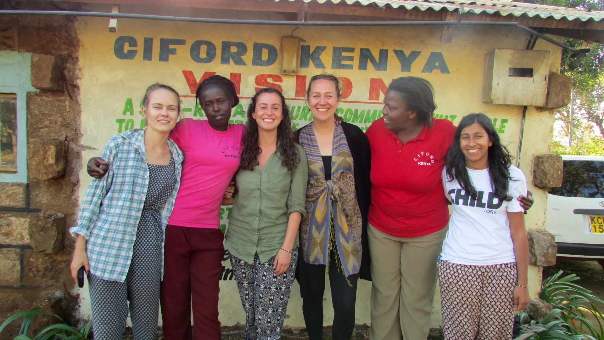 The CIFORD and Child.org team - (From left to right - Hannah, Aurelia, Annabel, Anna, Margaret and Anjali)