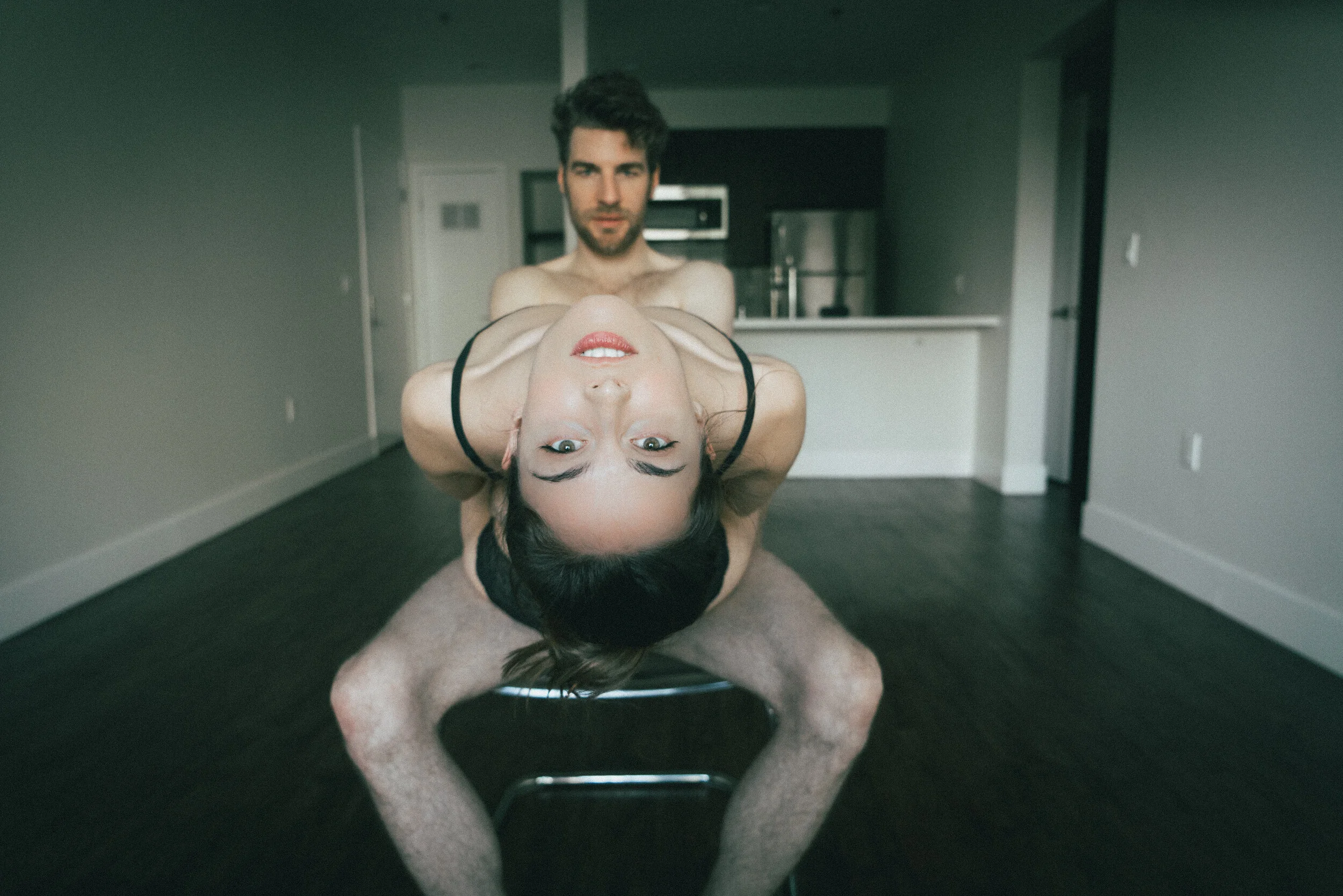 Karina bend back on maarten.jpg