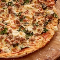 ATHENS Spinach, garlic, feta, beef