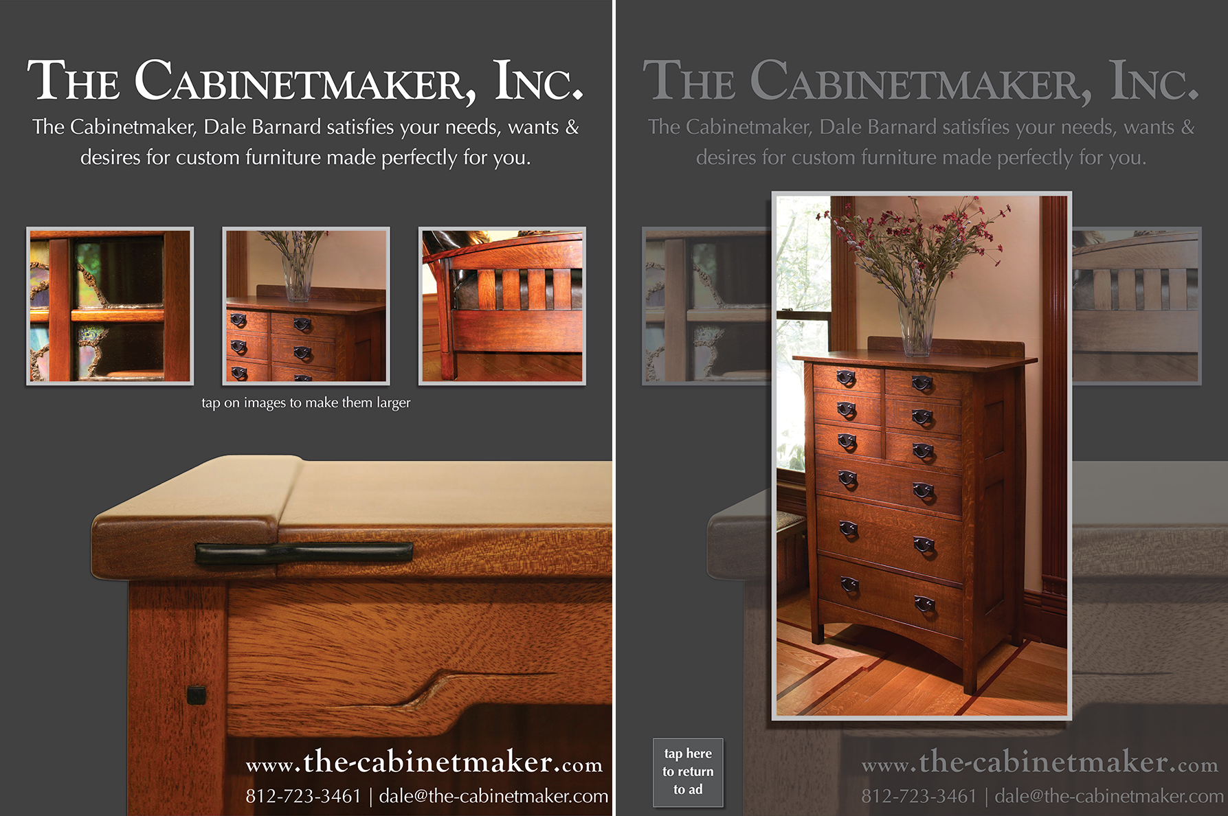 The Cabinetmaker iPad Ad