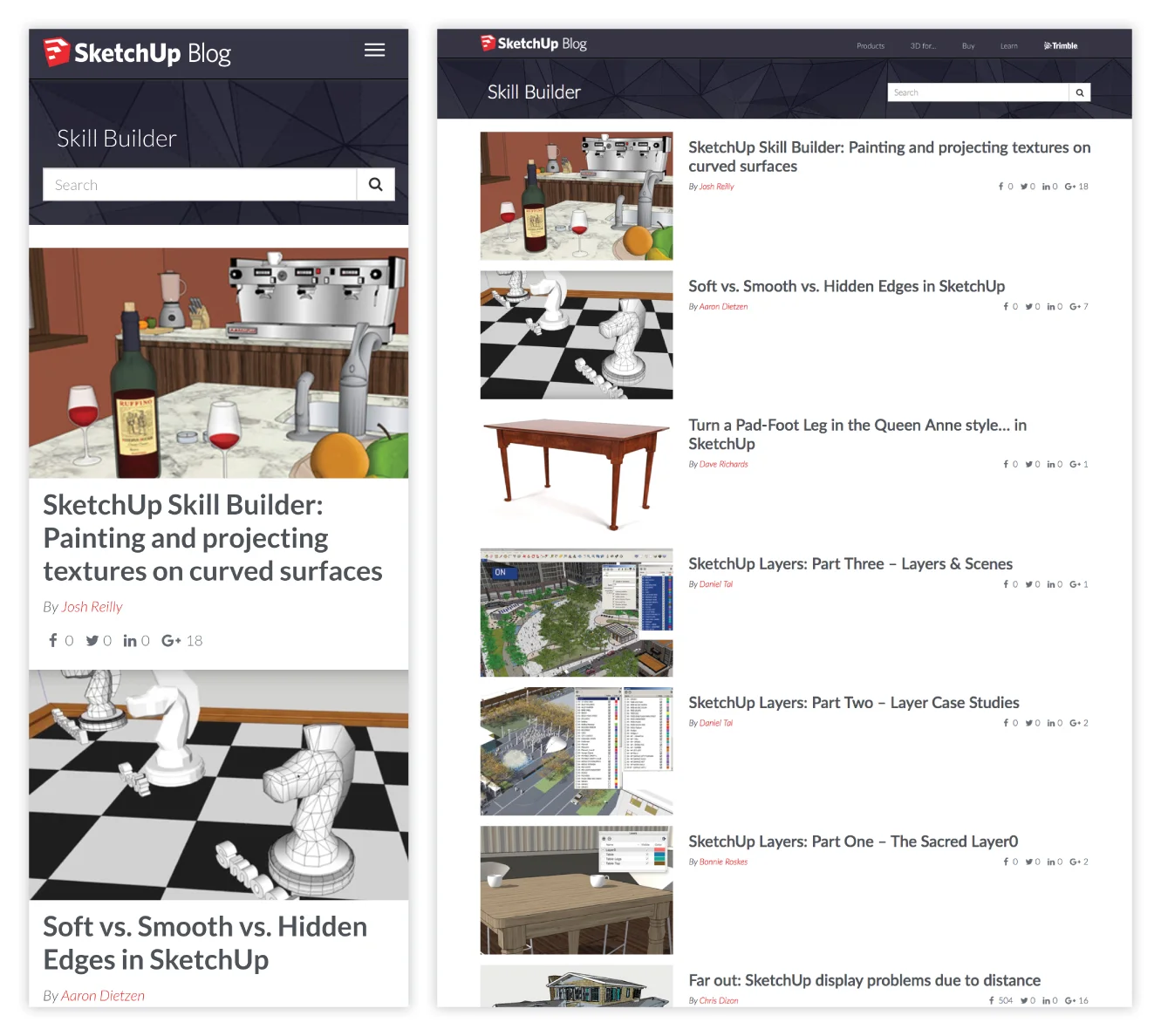SketchUp Blog Case Study and Redesign 3 of 6