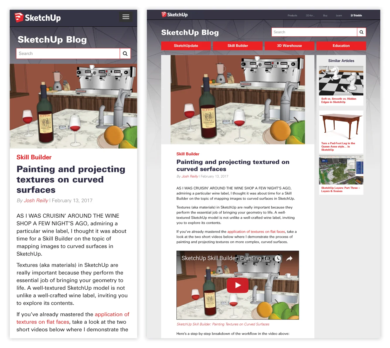 SketchUp Blog Case Study and Redesign 6 of 6