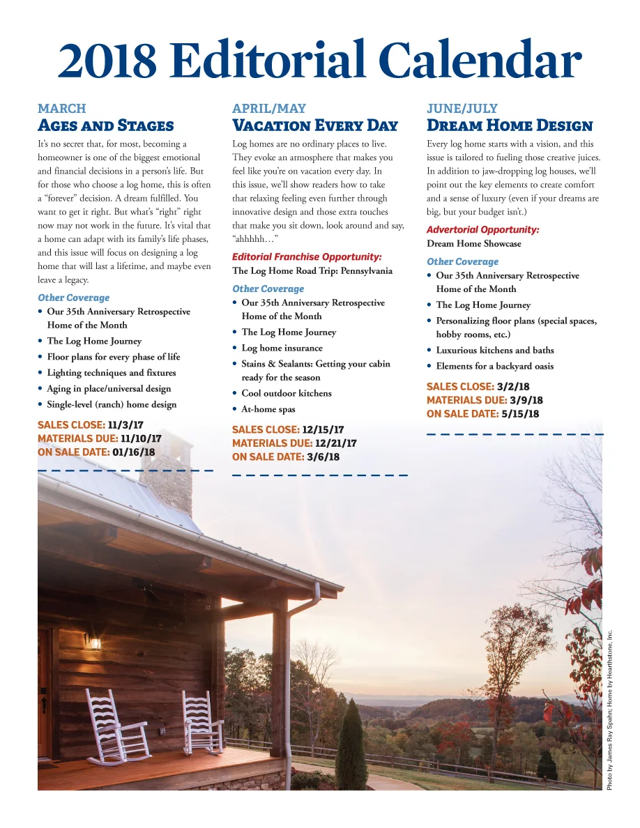 Log Home Living's 2018 Media Kit 5 of 9
