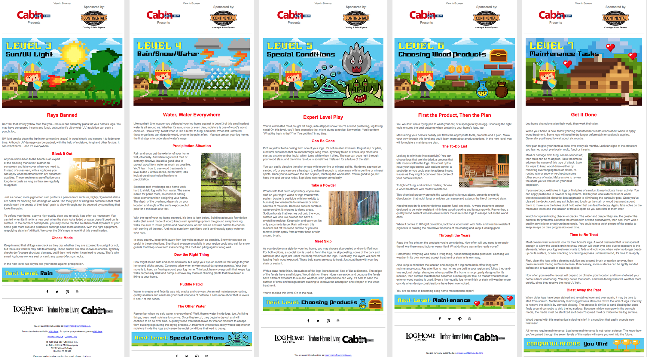Continental 7 Day Email Campaign Case Study 3 of 3