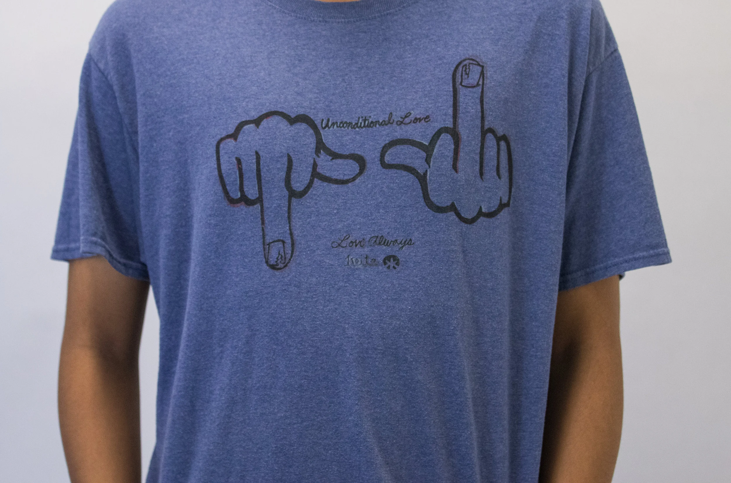 above= censored version /// FLLF...UNCONDITIONAL LOVE...LOVE ALWAYS /// Premium T-shirt