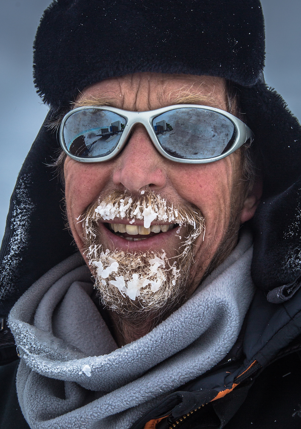 Antarctic portrait of team member