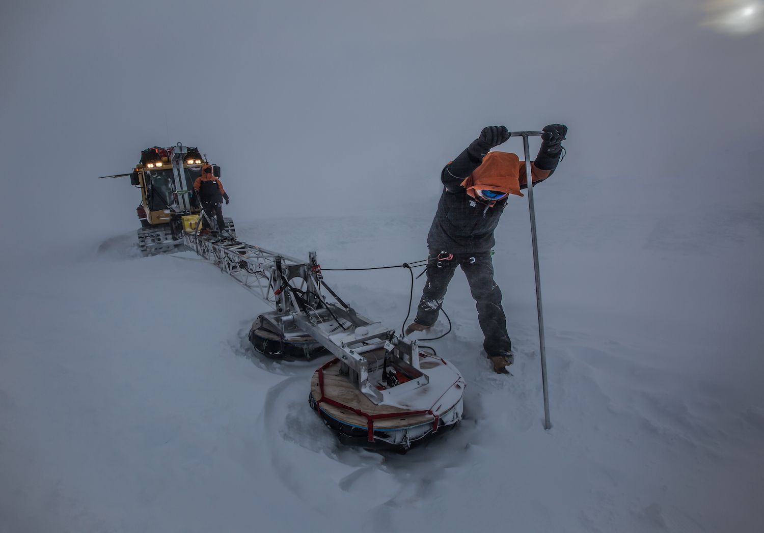 Probing for crevasses