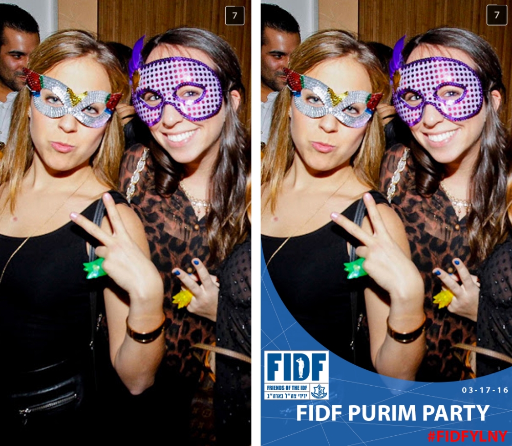 A normal Snapchat photo, left, and one with a custom event filter, right.