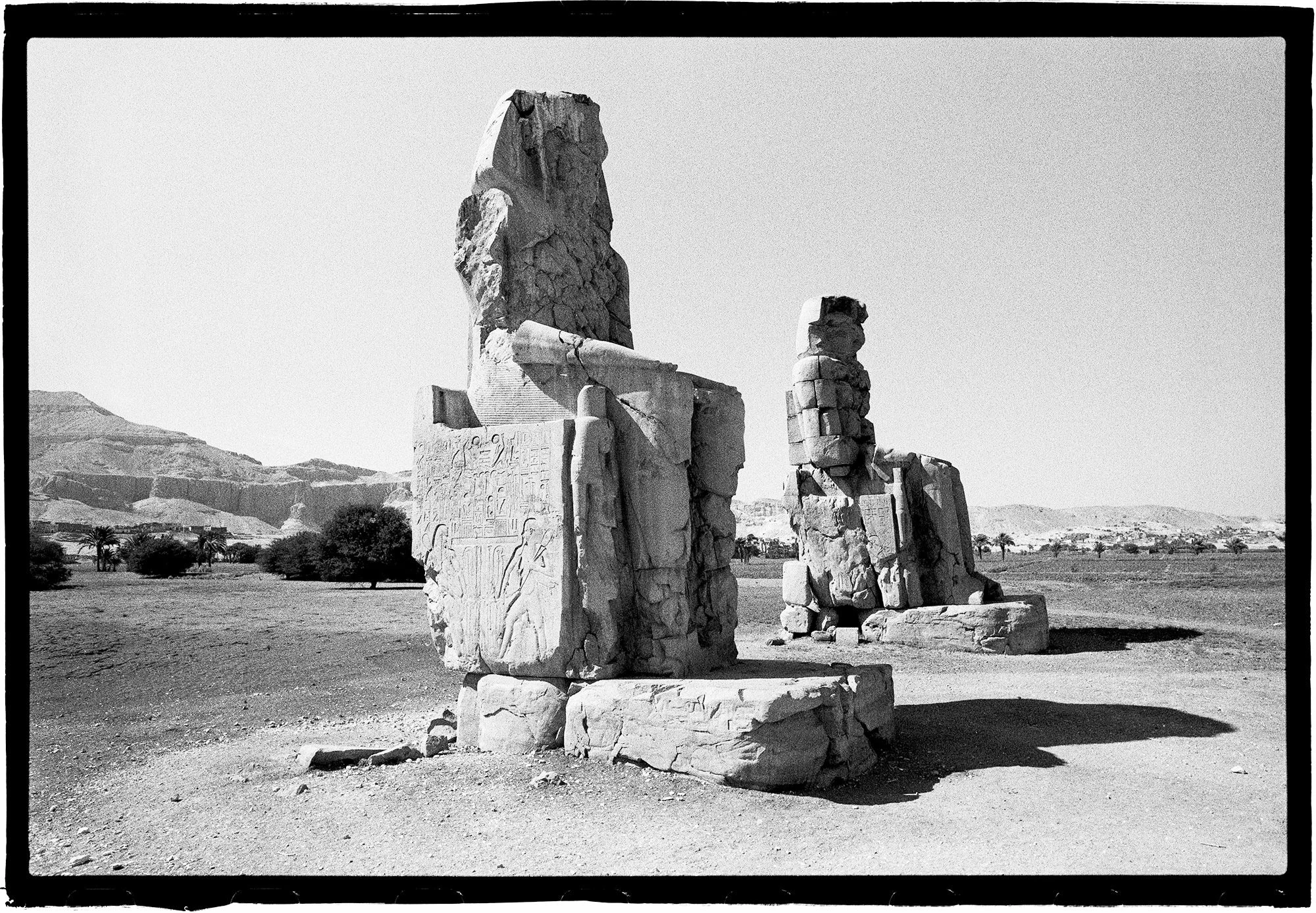 colossi of memnon, thebes