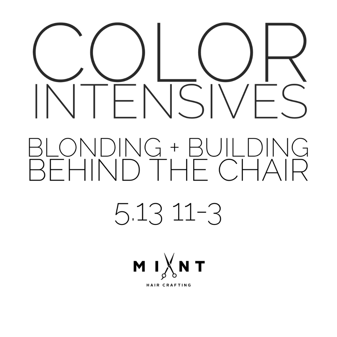 Blonding Building Behind The Chair Mint Hair Crafting Blonding Building Behind The Chair