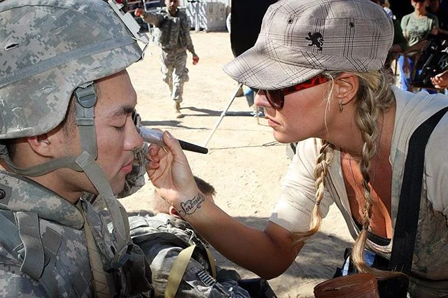 Our talented #makeup #artist @branwyne getting #actor @chu_mingyu ready to #shoot #onset of @thepreymovie We love you Branwyne, you will be missed!!!