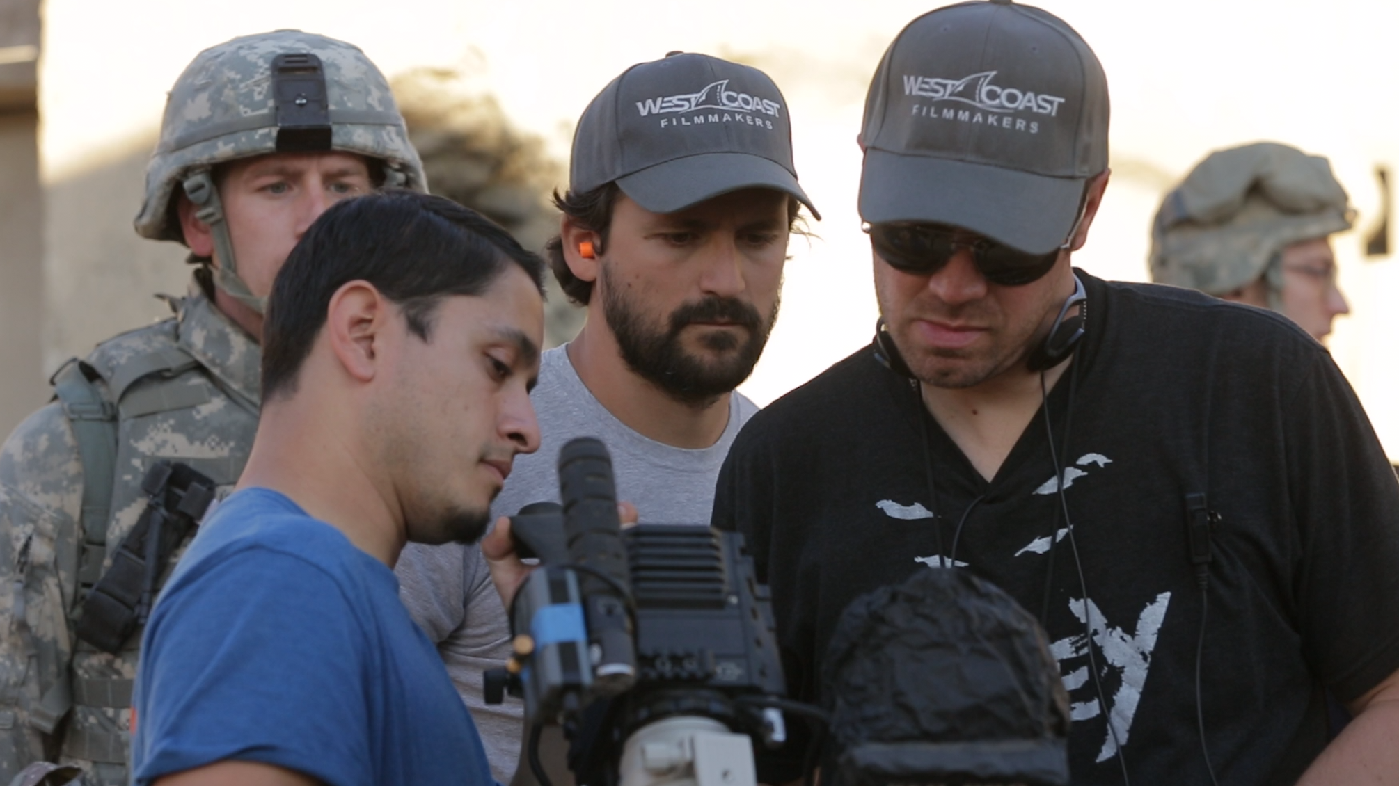 Cire Hensman checking out the amazing work of cinematographer Pedro Luque .png