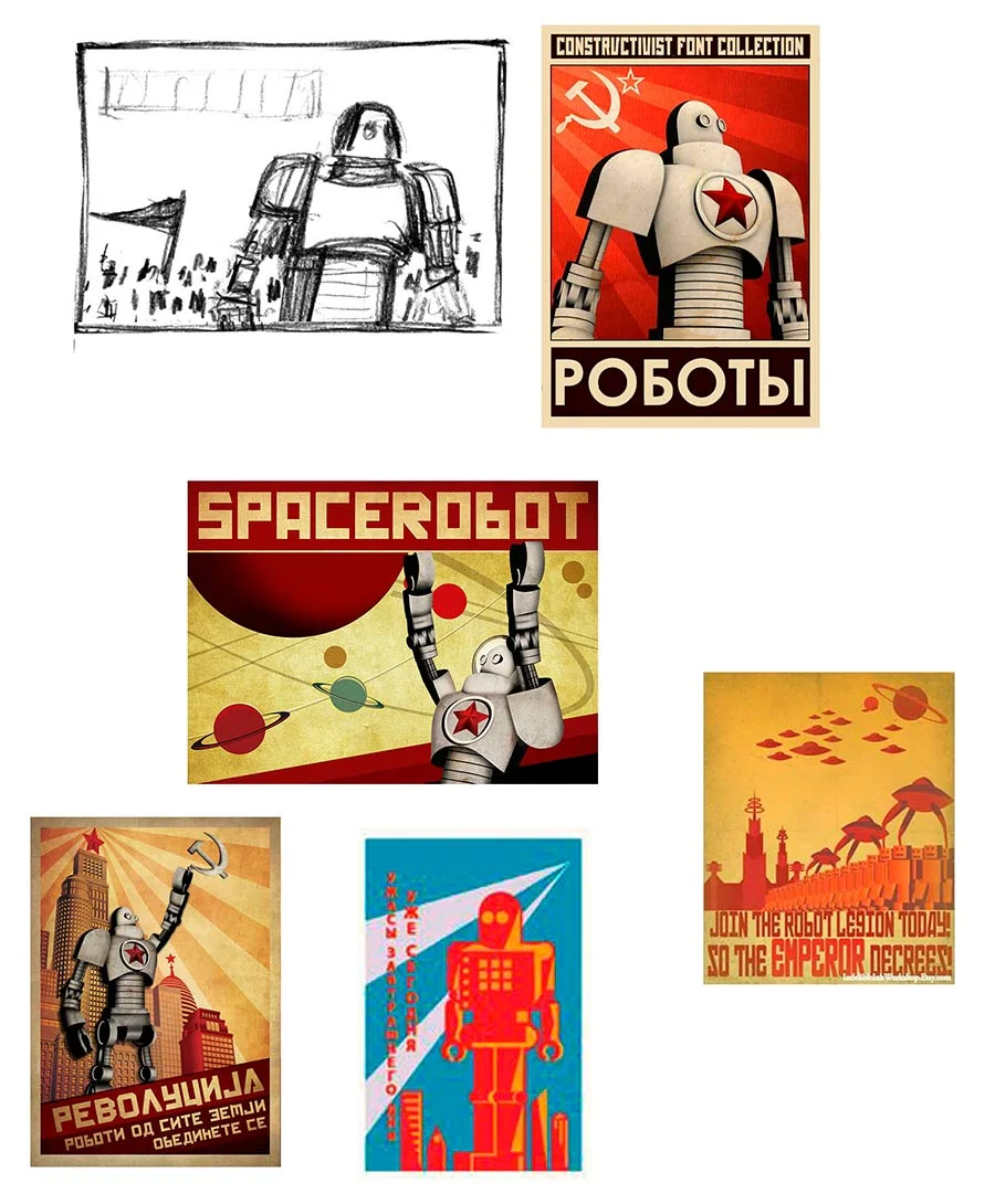  Concept sketch and inspirational screen grabs. 