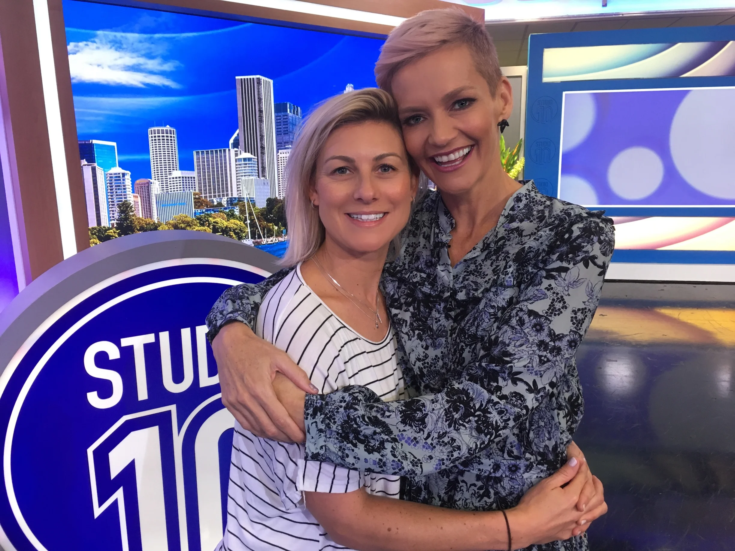  makeup and hair for Jessica Rowe on Studio 10 