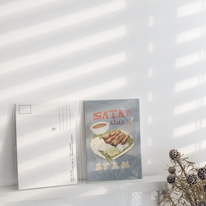 Satay Ayam Postcard